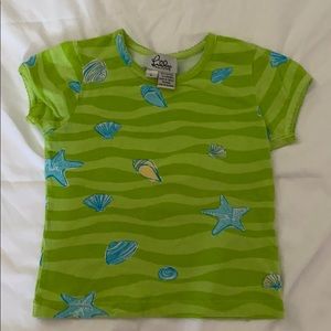Lilly Pulitzer like new seashell size 4 girl shirt